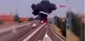 Çin'deki tanker kazasında otoyol alev topuna döndü 4 ölü, 50 yaralı