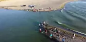 Asi Nehri'nin Akdeniz'le buluştuğu nokta balıkçıların uğrak yeri oldu