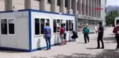 Denizli Adliyesi'nde koronavirüs salgınına konteynerli önlem