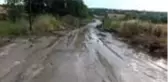 Sağanak nedeniyle bazı yol ve bahçeler zarar gördü