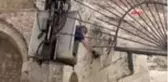 Sivas'ta tarihi eserlerde ot temizliği