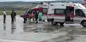 Ambulans helikopter kolu kopan işçi için havalandı
