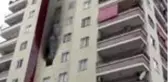 Evde çıkan yangında hasar oluştu