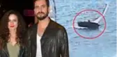 Sevgilisiyle tatilde olan Özge Özpirinçci'nin yelkenli teknesi yan yattı