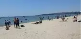 Menekşe Sahili'nde sosyal mesafe unutuldu