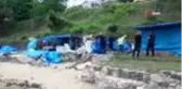 Deniz kenarına izinsiz kurulan çadırlar kaldırıldı