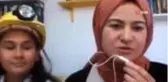 10 yaşındaki Hilal, giydiği madenci elbisesi ile Bakan Ziya Selçuk'un dikkatini çekti