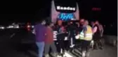 DÜZCE Otobüsün motoru alev aldı, itfaiye yangını büyümeden söndürdü