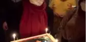 Şehit kızına doğum günü sürprizi