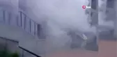 Arnavutköy'de mobilya imalathanesinde korkutan yangın