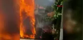 BURDUR Saman yüklü kamyon yandı