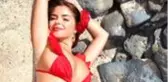 İngiliz model Demi Rose'un kırmızı mayolu pozu beğeni rekoru kırdı