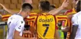 Lazio forması giyen Patric, VAR'dan kaçamadı ve rakibini ısırdığı için kırmızı kart gördü