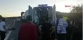 BOLU 3 motosiklet, manevra yapan TIR'a çarpmamak için birbiriyle çarpıştı 4 yaralı