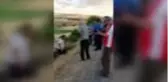 Tır şarampole devrildi: 1 yaralı