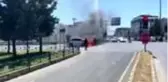 Seyir halindeki otomobil yandı