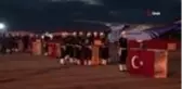 Düşen uçakta şehit olan polislere uğurlama töreni