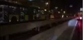 Küçükçekmece'de metrobüsün motorunda çıkan yangın söndürüldü