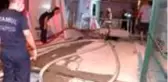 ATAŞEHİR'DE MERMER ATÖLYESİNDEKİ YANGINDA KEDİYİ İTFAİYE KURTARDI
