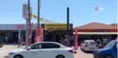 Karasu Sahili'nde kurulan indirim mağazasında yoğunluk