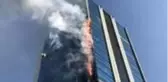 Ankara'daki plaza yangını kameralara böyle yansıdı