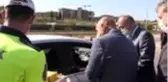 Vali Muammer Erol, jandarma ve polis ekiplerinin görev aldığı uygulama noktasını ziyaret etti -...
