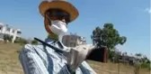 Maske takmayanlara maskeli korkulukla mesaj