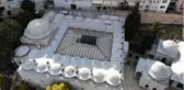 Tepkilerin ardından klima üniteleri kaldırılan tarihi cami havadan görüntülendi