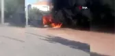Tartıştığı kardeşinin minibüsüne benzin döküp yaktı