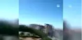 Ağır hasarlı bina yıkım esnasında çöktü (3)