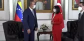 Çavuşoğlu, Venezuela Cumhurbaşkanı Başyardımcısı Rodriguez ile görüştü