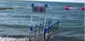 HATAY Arsuz'da engellilerin denize girebilmesi için rampa yapıldı