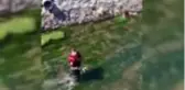Son dakika haber! Su kanalında mahsur kalan kediye itfaiye kurtardı