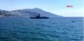 ANTALYA Kaş'ta Türk ve Yunan fırkateynlerinin bekleyişi sürüyor