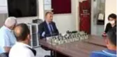 Öğretmenlere dezenfektan dağıtıldı