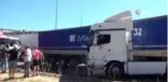 Tırların karıştığı zincirleme kazada faciadan dönüldü: 1 yaralı