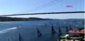 YELKENLİLERİN YARIŞI BOĞAZIN GÜZELLİĞİNE GÜZELLİK KATTI