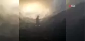 140 ton saman yandı