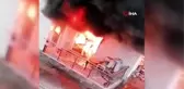 Duyarlılığın böylesi...İtfaiye ekipleri gelene kadar yangına hortumla müdahale eden vatandaş,...