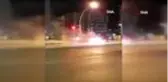 Malatya'da motosiklet yangını korkuttu
