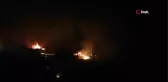 Ödemiş'te ikametten çıkan yangın otluk ve zeytinlik alana sıçradı