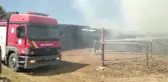 Aksaray'da çıkan yangında yaklaşık 5 bin balya saman yandı