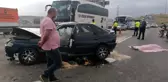 TEM'de otomobil kamyona çarptı: 1 ölü, 5 yaralı