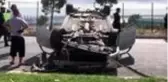 Beylikdüzü'nde takla atan otomobilin şoförü yaralandı