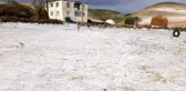 Ardahan'a kar gibi dolu yağdı! Vatandaşlar gözlerine inanamadı