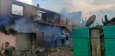 Bursa'da çıkan yangında 2 ev küle döndü