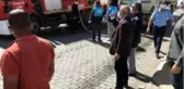 Başkan Ensari, çatısı yanan esnafı ziyaret etti