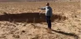 Konya'da 30 metre çapında 20 metre derinliğinde obruk oluştu