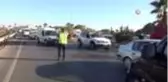 Takla atan otomobilden burnu bile kanamadan kurtuldu