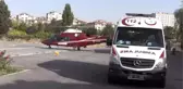 Ambulans helikopter, kazada yaralanan tır sürücüsü için havalandı